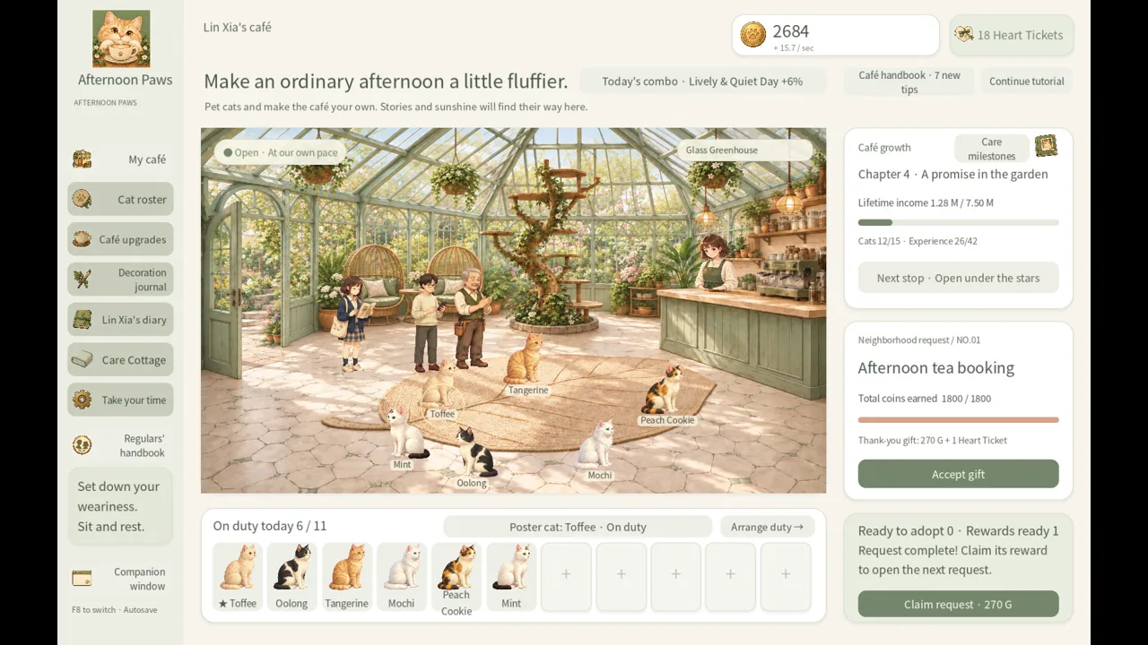 Afternoon Paws gameplay screenshot